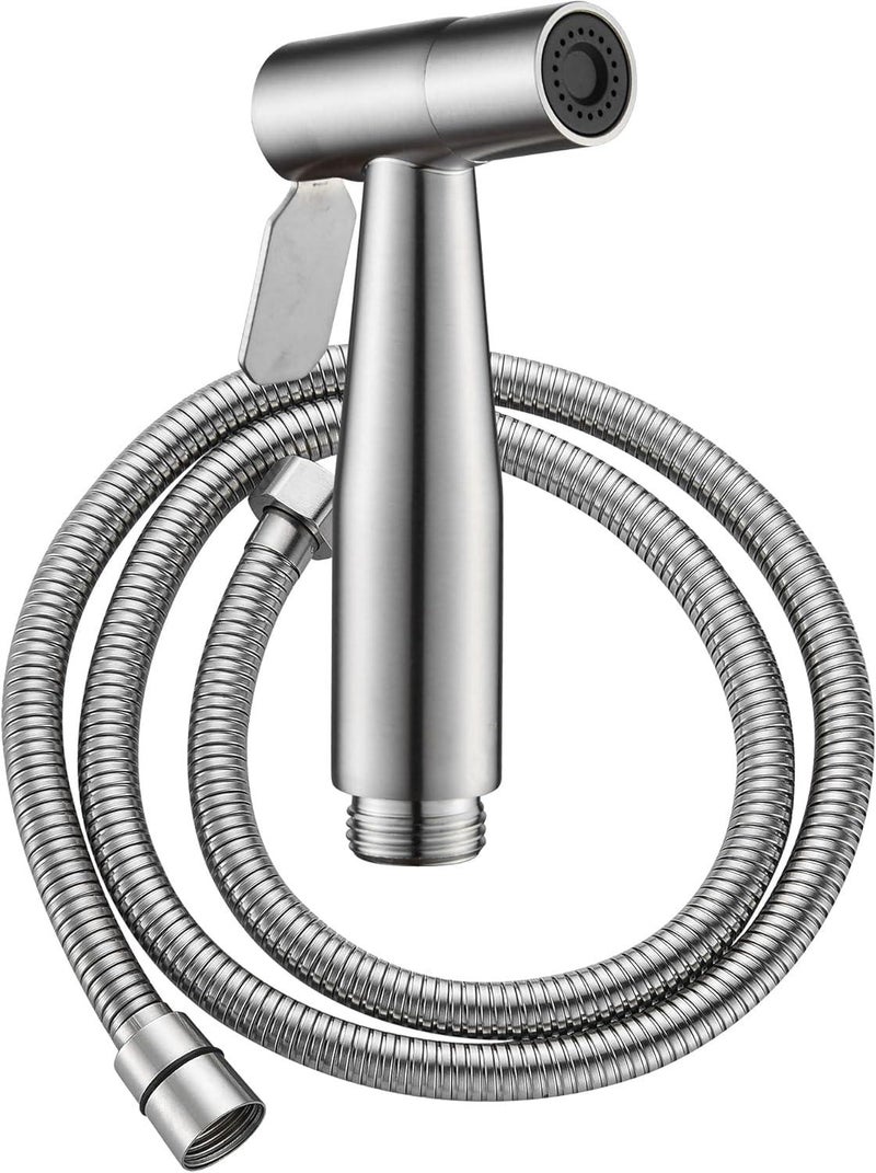304 Spray Gun + Shower Hose – Stainless Steel, Handheld, for Kitchen Sink, Car Wash
