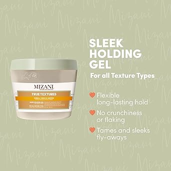 Mizani جيل ميساني سليك هولدينغ ثبات قوي جل شعر مرن يحدد ويشكل التجاعيد مع لمسة طبيعية مص formulated مع زيوت جوز الهند والزيتون والمارولا جيل سليك هولدينغ True Textures 250 مل - Image 2