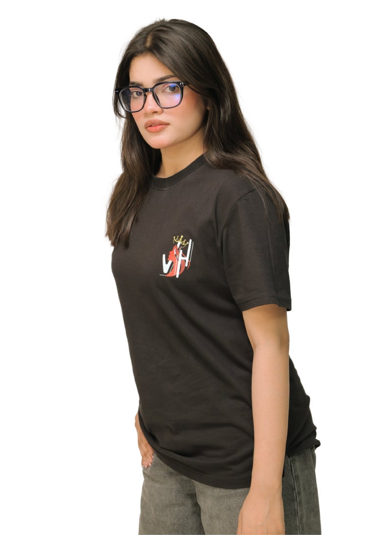 Vasl Hub Premium Cotton Graphic T-Shirts for Women – Black and White 2-Pack - Image 5