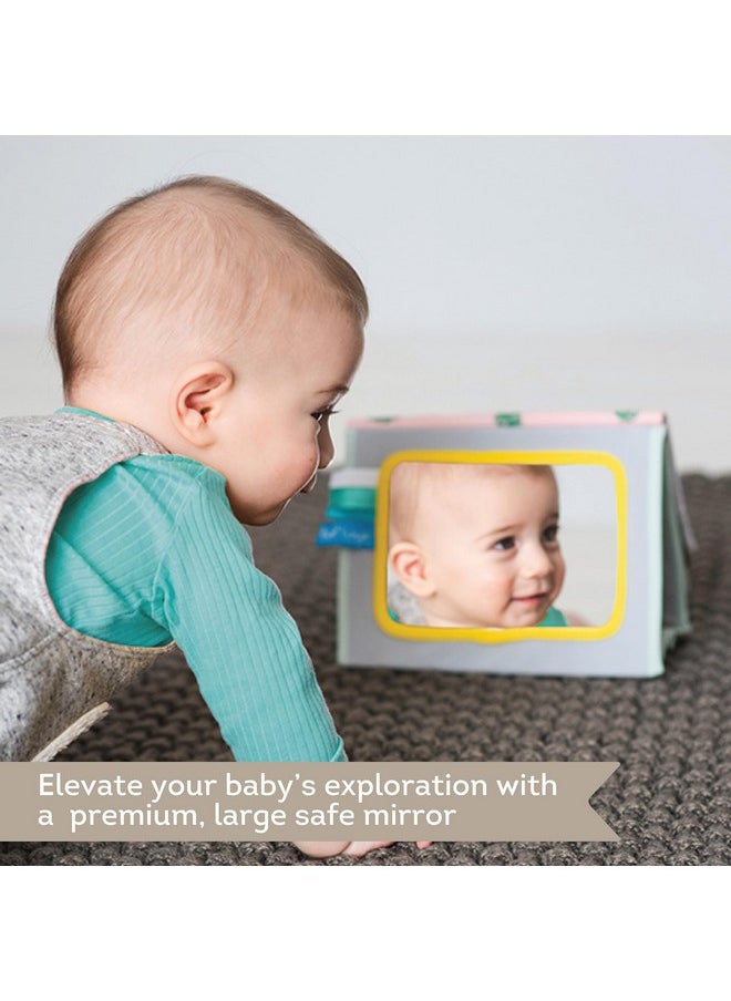 Taf Toys Me Toys High Contrast Baby Book. Fun, Interactive Crinkle Books For Babies With Baby Tummy Time Mirror & Soft Koala Teether - Baby Tummy Time Book By Taf Toys  - Image 2