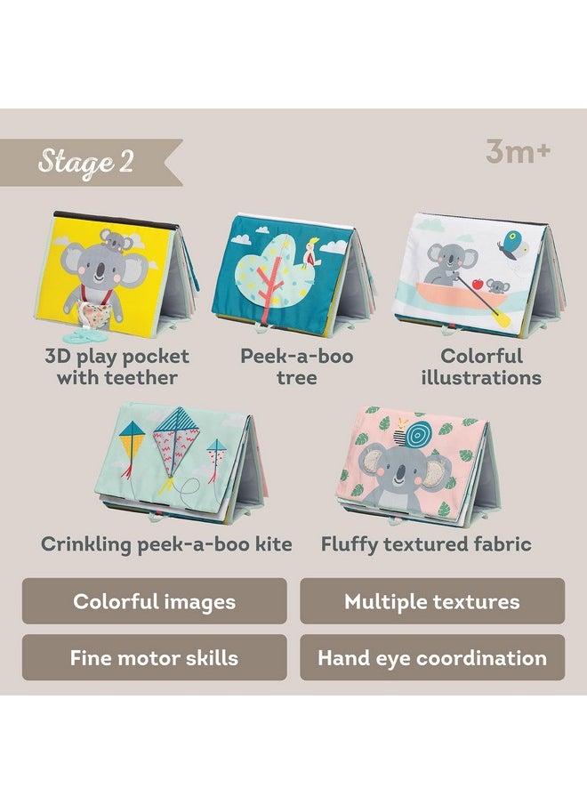 Taf Toys Me Toys High Contrast Baby Book. Fun, Interactive Crinkle Books For Babies With Baby Tummy Time Mirror & Soft Koala Teether - Baby Tummy Time Book By Taf Toys  - Image 4