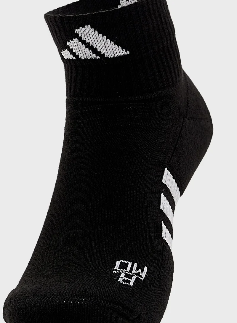 Adidas 3 Pack Performance Cushioned Socks
