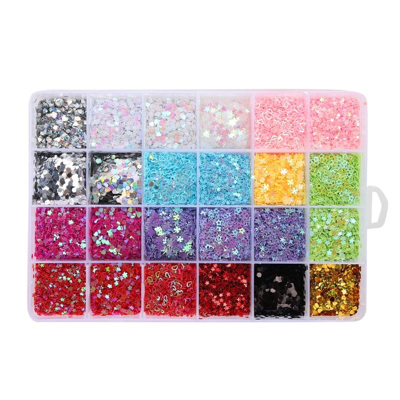 Sequins FivePointed Star LoveShaped Hex Wedding Decoration DIY Jewelry Material Craft Tools - Image 4