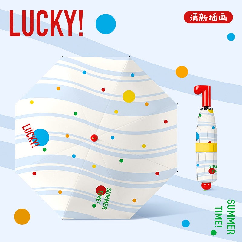 Folding Umbrella with UV Protection, Sun and Rain Dual Use - Image 1