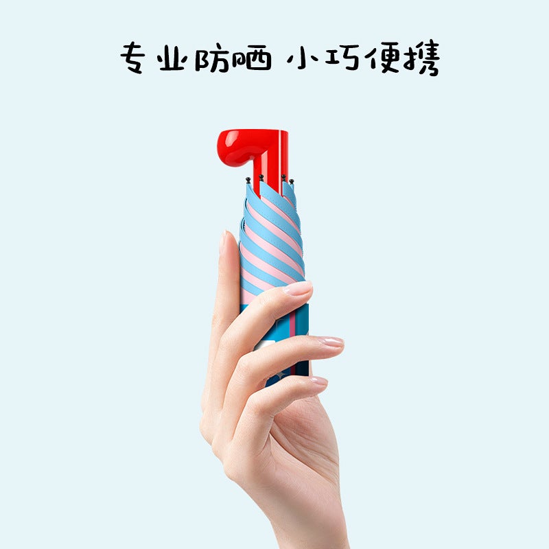 Folding Umbrella with UV Protection, Sun and Rain Dual Use - Image 4