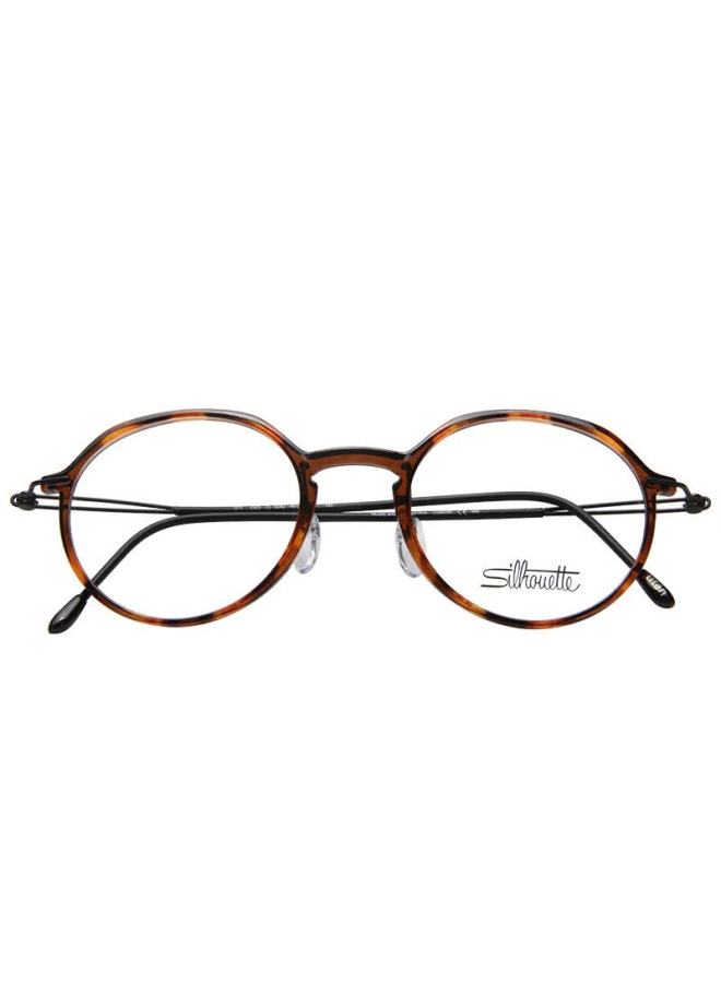 Silhouette Optical Eyeglass Frame Uni Tortoise Shell Frame Black Temples 2925 75 6042 48mm - Image 1