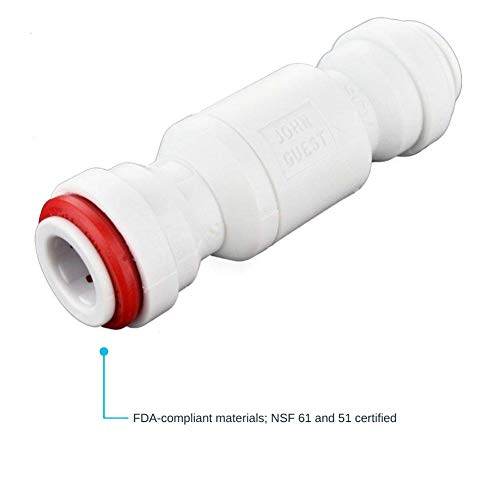 John Guest 3/8 Inch Imperial Single Check Valve, Push to Connect Plastic Plumbing Fitting, 3/8SCV-US - Image 3