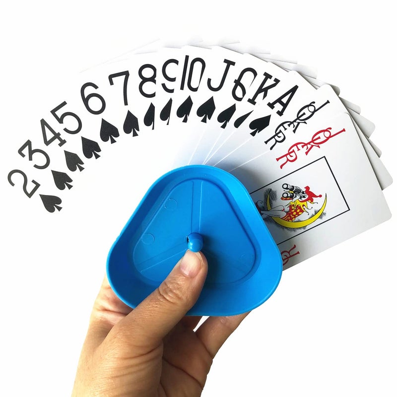 Yuanhe Playing Card Games Holder - 4Pack Little Hands Cards Tray for Kids, Seniors,Hands Free Cards Holders for Cards Game, Poker Parties, Family Card Game Nights - Image 3