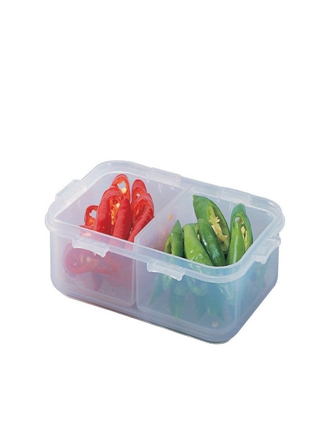 LocknLock Lock & Lock, No BPA, Water Tight, Food Container, with 2 Divider Cups, 1.5-cup, 12-oz, Pack of 4, HPL810C - Image 3