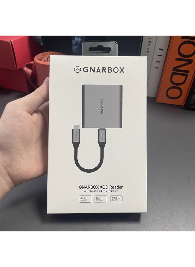 قارئ بطاقات GNARBOX مع منفذ USB-C 3.1 – يدعم CFast 2.0 / SD UHS-II / microSD UHS-II بسرعة تصل إلى 525 ميجابايت/ثانية - Image 3