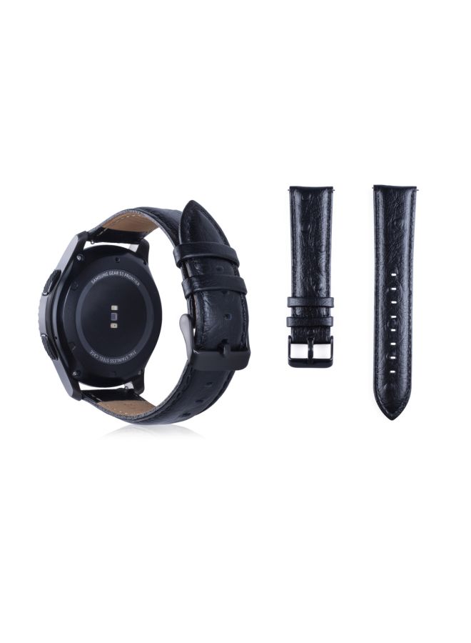 NIBEMINENT Replacement Band For Samsung Gear S3 Black - Image 2