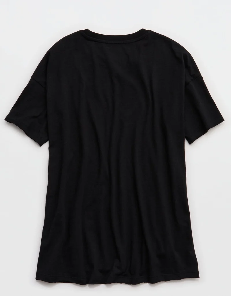 Aerie  Aerie Graphic Oversized Boyfriend T-Shirt for Women | Best Price UAE