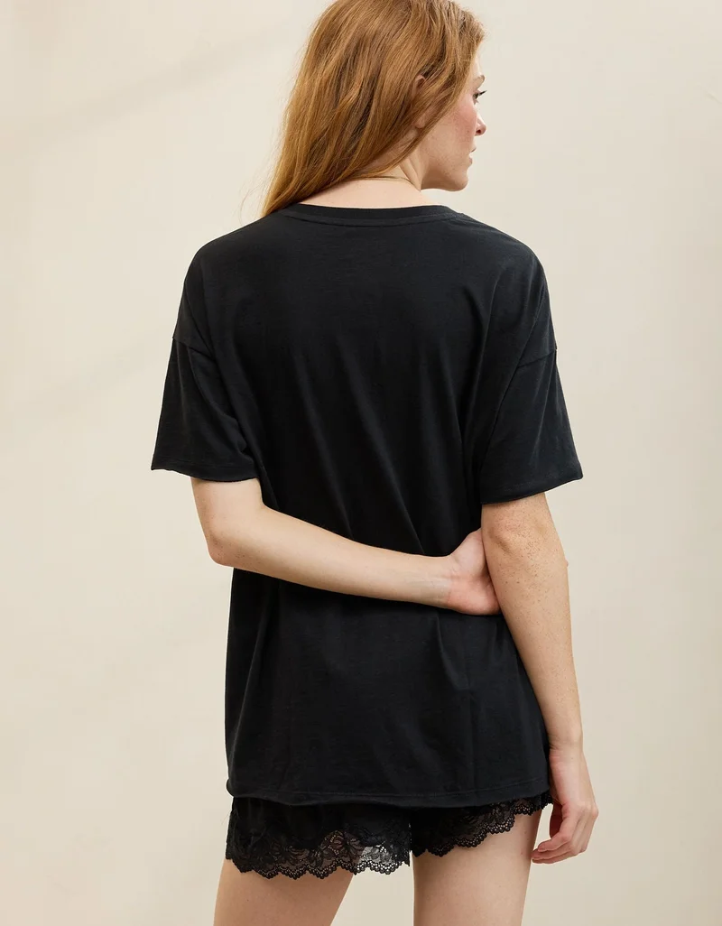 Aerie Aerie Graphic Oversized Boyfriend T-Shirt