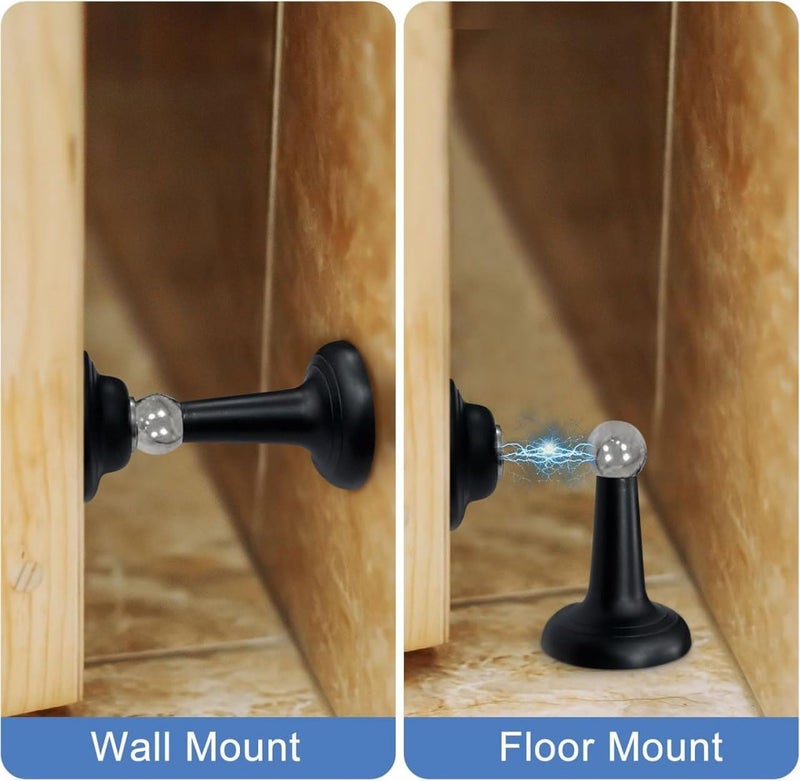 VAJIN Magnetic Door Stopper Magnets Door Stops Catch Floor Door Holder Wall Mount Floor Mount - Image 3