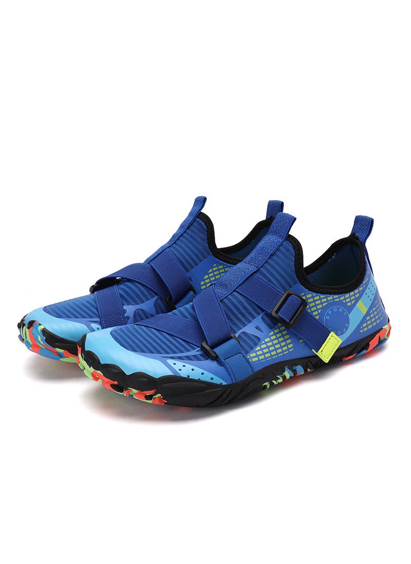Generic - New Lightweight Outdoor Sports Shoes For Hiking Swimming Wading In Water Beach Activities Five-Finger Mountain Climbing Shoes 2106 Blue - Image 1