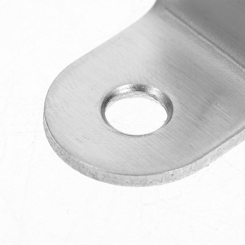 Zerodeko 20pcs 20x20x16mm Thick Stainless Steel L-Shaped Corner Braces Right Angle Gusset Brackets Triangle Support for Wood Furniture Cabinet Shelf Mounting - Image 3