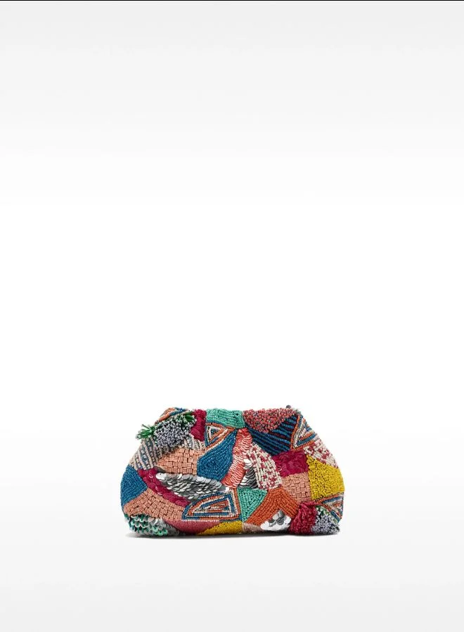 Party bag with multicolor beads