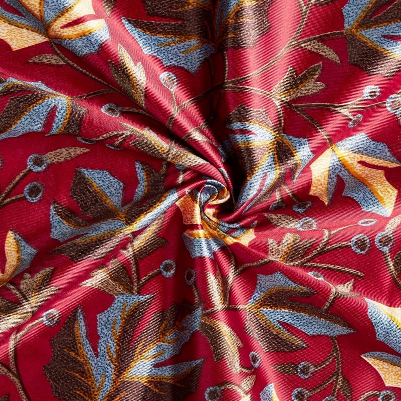 TOPDRAPES ستارة باب قماشية علوية 7 أقدام 2 قطعة لون مارون 7 ل x 367 و أقدام - Image 4