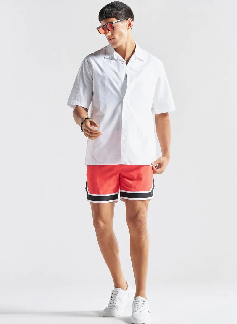 FAV Drawstring Tape Detail Shorts