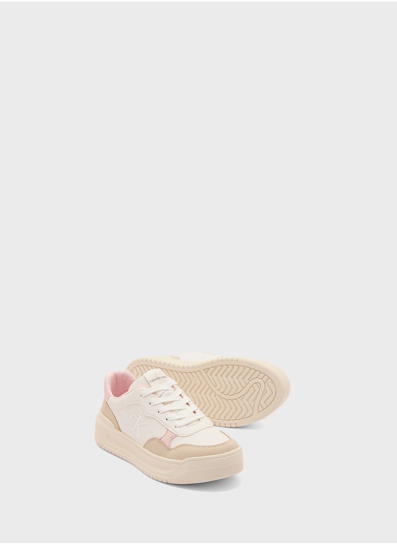 Calvin Klein Jeans Youth Low Top Lace Up Sneakers  - Image 3