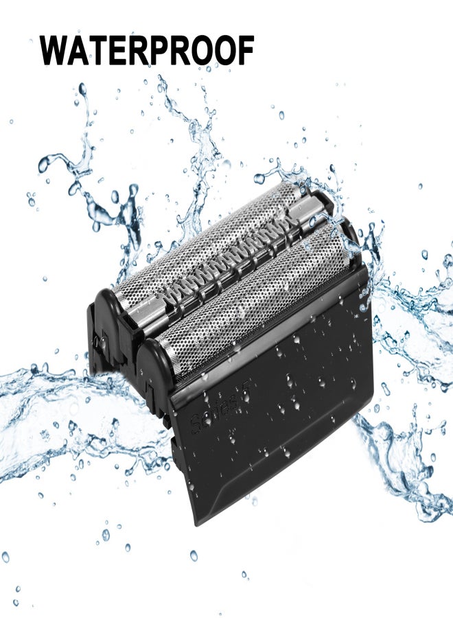 آيسيلي رأس بديل لماكينة الحلاقة الكهربائية 52B متوافق مع ماكينات الحلاقة براون من السلسلة 5، بالإضافة إلى شفرة وقاطع بديلين للطرازات التالية: 5020، 5020S، 5030، 5030S، 5035، 5035S، 5040، 5040S، 5050، 5050CC، 5070، 5070CC، 5090، 5090CC، 5748، 5749، 5147s، 5140، 5145 - Image 3