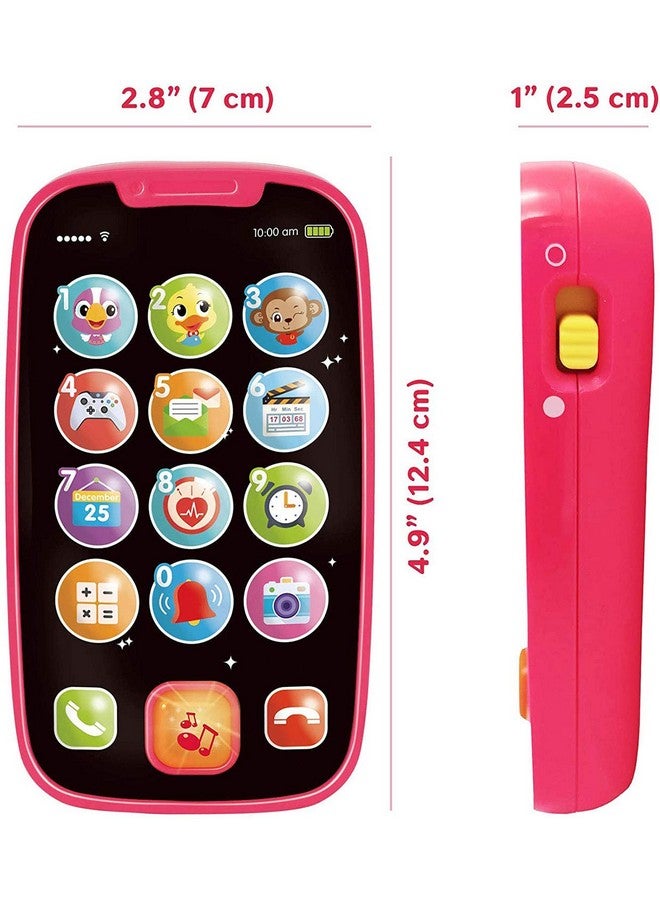 HOLA Toys for 1 Year Old Girl Gifts, 15 Functions Toy Phone Toddler Girl Toys, Learning Baby Toys 12-18 Months, Kids Cell Phone Easter Basket Stuffers - Pink - Image 5