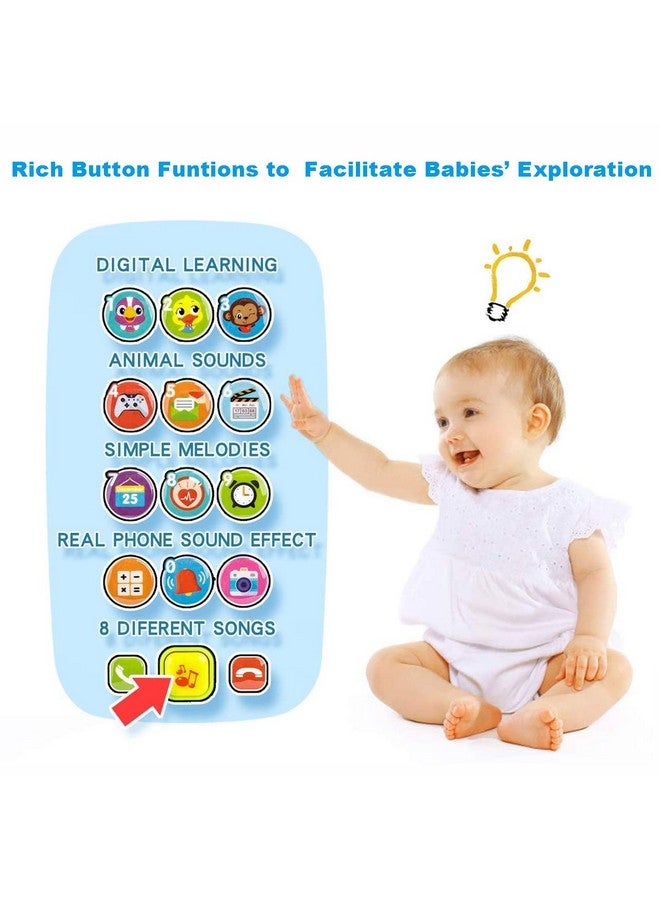 HOLA Toys for 1 Year Old Girl Gifts, 15 Functions Toy Phone Toddler Girl Toys, Learning Baby Toys 12-18 Months, Kids Cell Phone Easter Basket Stuffers - Pink - Image 3