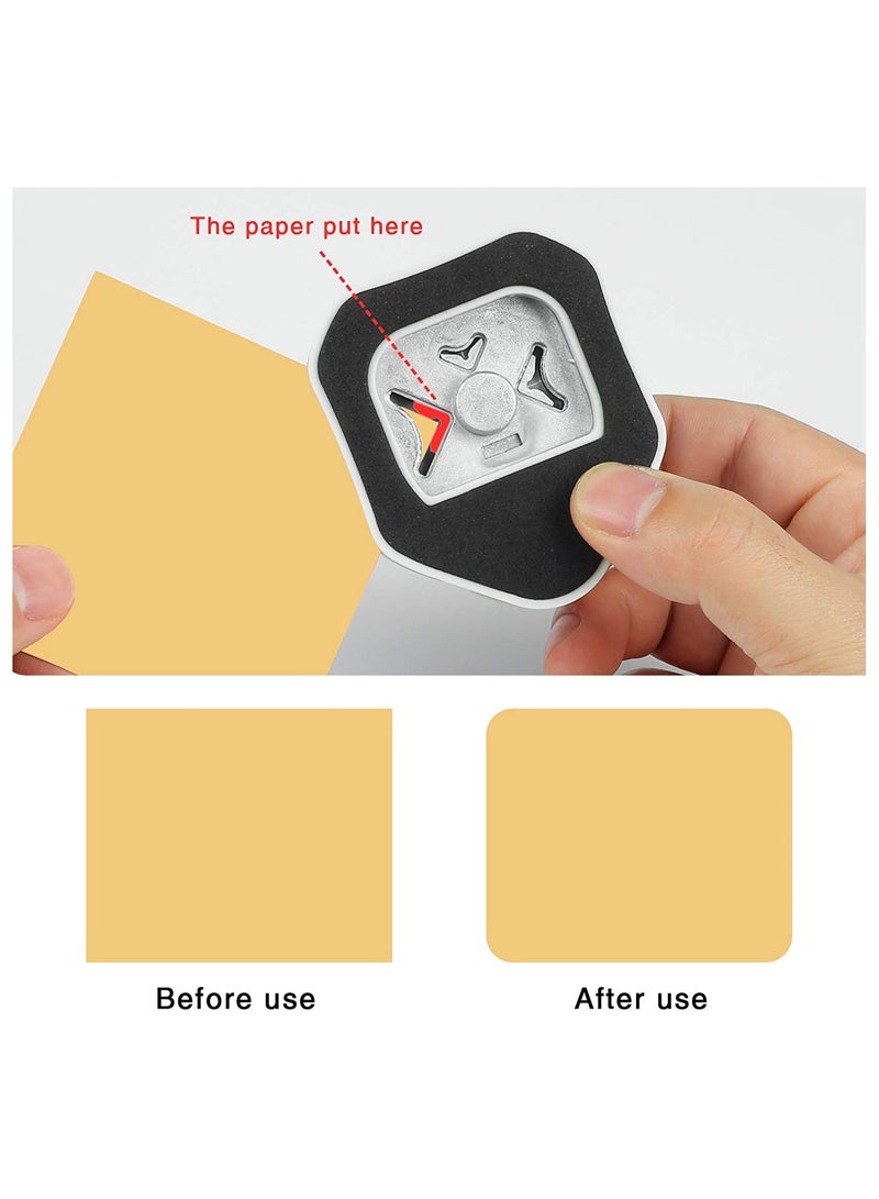 SYOSI 3 in 1 Corner Cutter Rounder Punch  Hole 4mm 7mm 10mm 3Way for Paper Craft DIY Projects Photo Cutter Card Making and Scrapbooking Crafting Handmade Activity Blue - Image 3