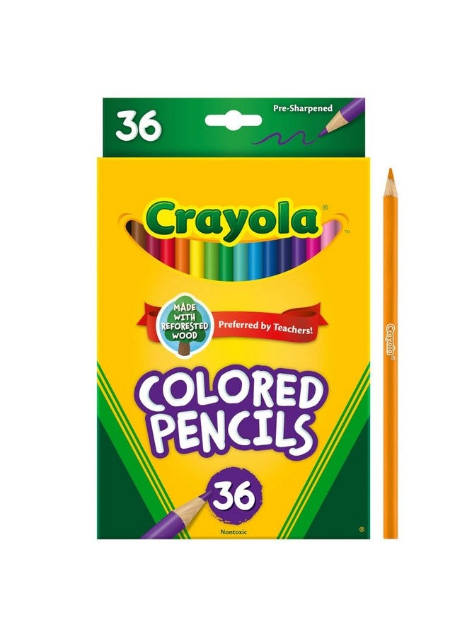 كرايولا أقلام تلوين كرايولا (36 قطعة)، مجموعة أقلام رصاص للأطفال، لوازم فنية، رائعة لكتب التلوين، أقلام الفصل الدراسي، لوازم مدرسية، 3+ - Image 3