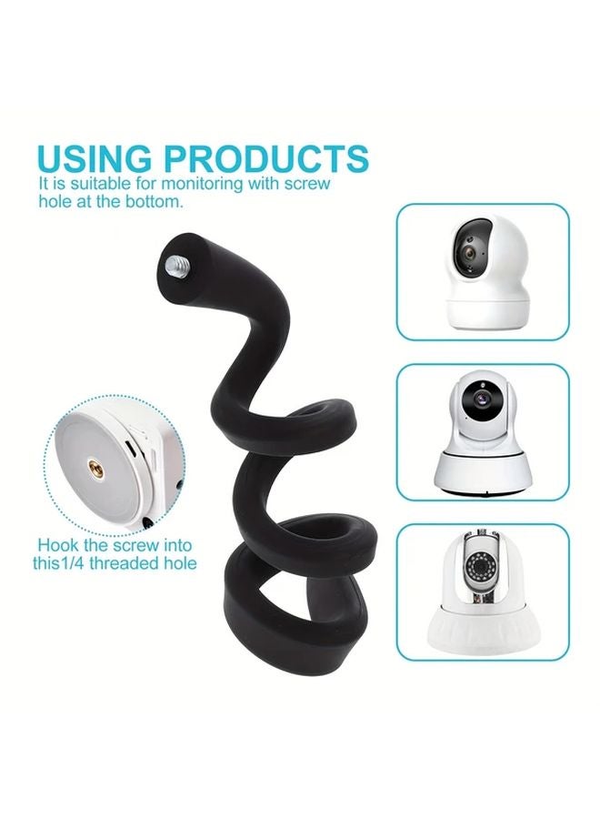 White Flexible Camera Mount 1 Set Universal for Indoor Outdoor Security Cameras - Image 2