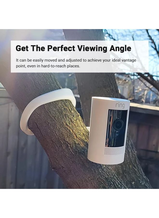 White Flexible Camera Mount 1 Set Universal for Indoor Outdoor Security Cameras - Image 3