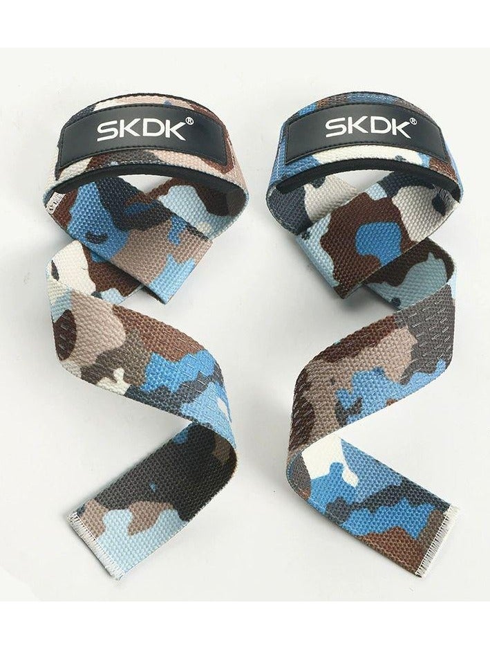 إس كي دي كي أحزمة رفع معصم من القطن الصلب مع أشرطة رفع معصم مبطنة بالنيوبرين وسيليكون مضاد للانزلاق - لرفع الأثقال وكمال الأجسام وXfit وتدريب القوة - Image 2