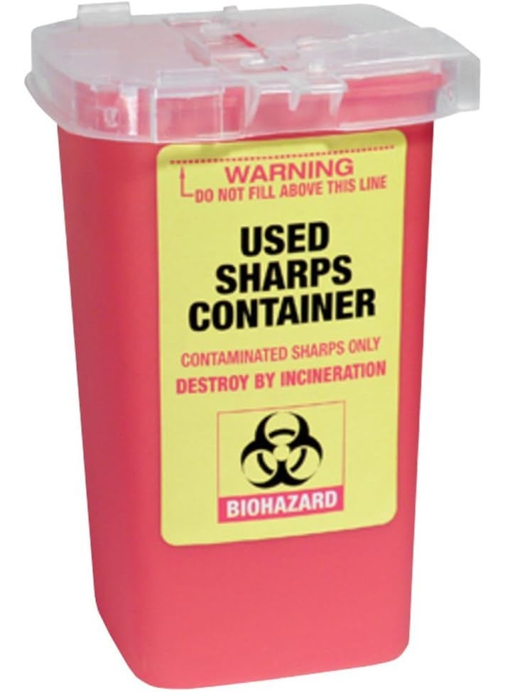 Burmax Burmax - FANTA SEA Barber Salon Used Sharps Lancet Needle Razor Blade Container BB-FSC555 