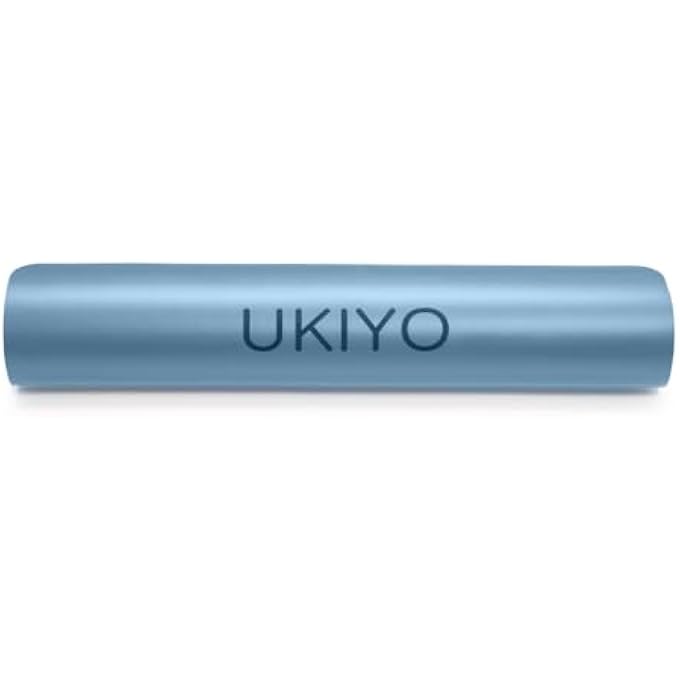 Ukiyo The Natural Rubber Yoga Mat, 5 Mm Thickness, Aqua - Image 1