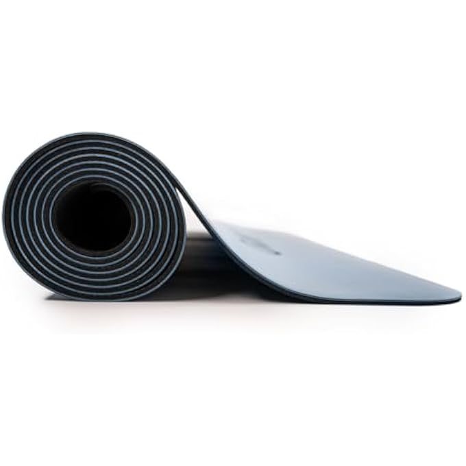 Ukiyo The Natural Rubber Yoga Mat, 5 Mm Thickness, Aqua - Image 4
