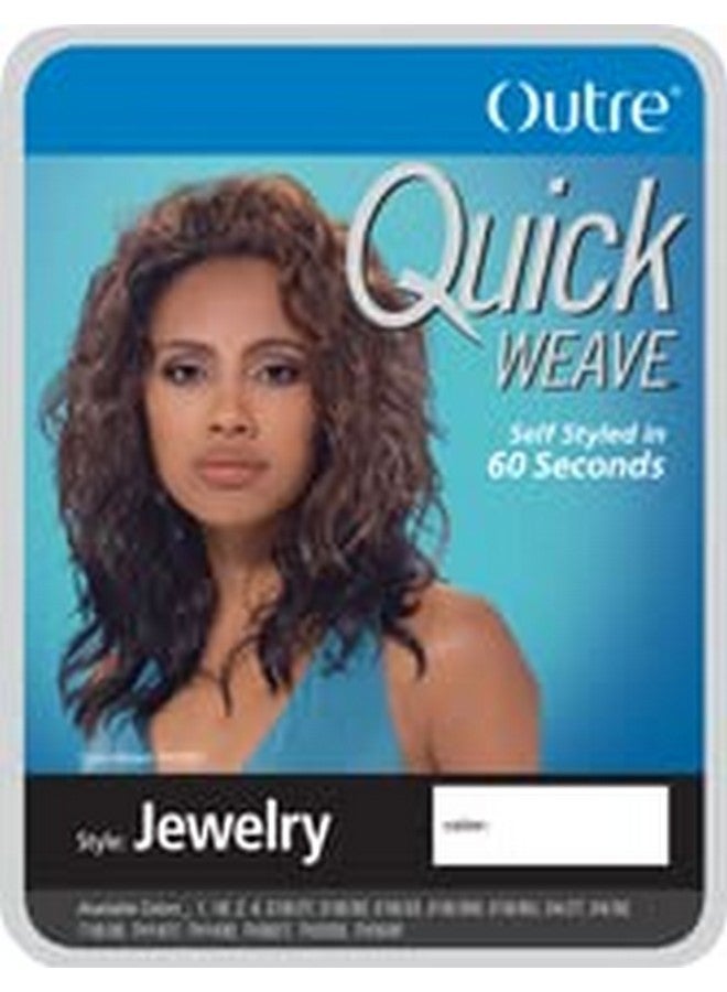 أوتر مجوهرات نصف شعر مستعار صناعية سريعة النسج 1 - Image 2