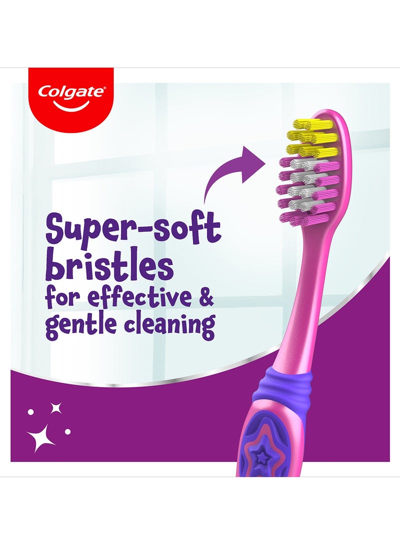 Colgate فرشاة أسنان ناعمة للأطفال الصغار 3-5 سنوات عبوة من 2 - Image 3