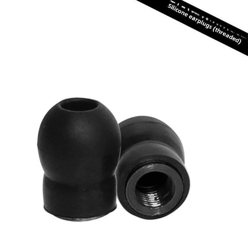 Generic Medical Stethoscope Accessories Kit Kai silicone earplugs (with thread) 1 pair Black 