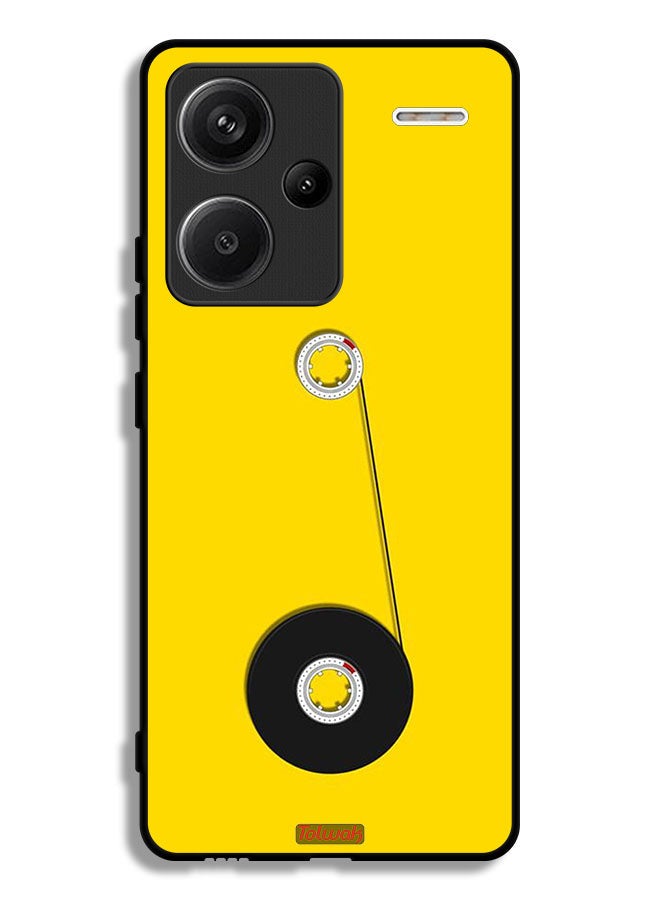 Tolwak Xiaomi Redmi Note 13 Pro Plus Protective Case Cover Cassette Wheel Art - Image 1