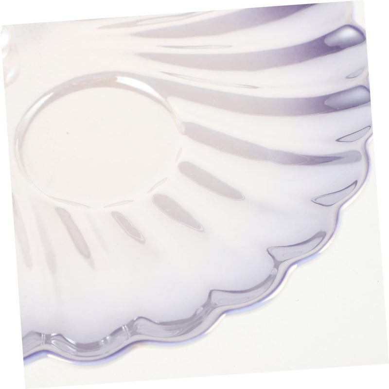 Gradient Purple Ceramic Coffee Cup and Saucer Set with Pearl Shell Design - Image 4