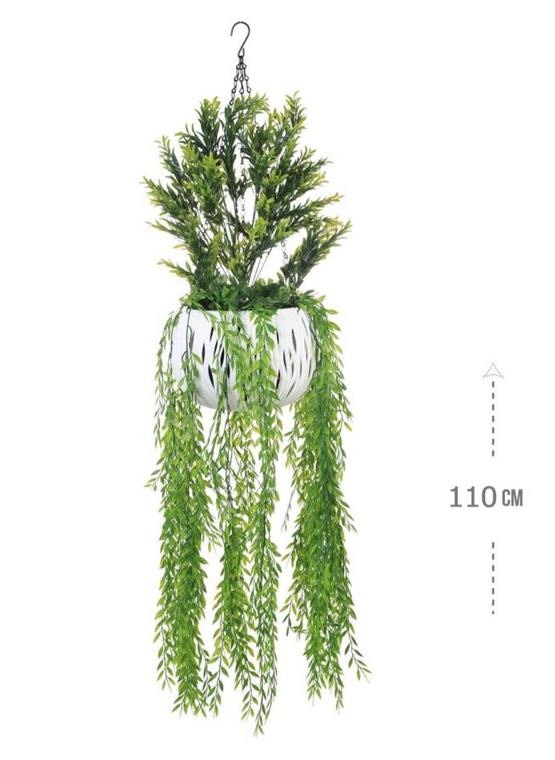 co arma Artificial Hanging Climbing Plants Large Size Simulation of Natural Plants 110cm  - Image 1