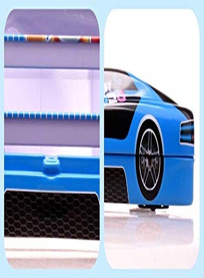 SILLYME Metal Car Shaped Pencil Box case with Wheels & Movable car Seats (Black) | Pencil Box for Boys - Image 4