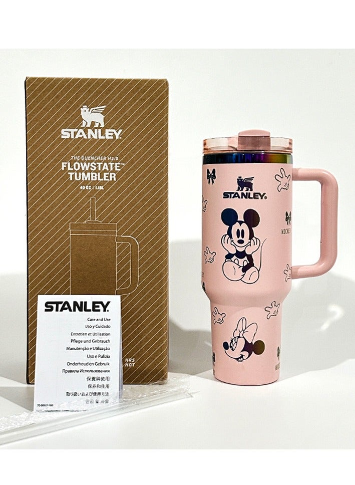 Stanley Stainless Steel Tumbler - Vacuum Insulated Water Bottle for Home, Office or Car Reusable Cup with Straw Leak Resistant Flip Cold for 12 Hours or Iced for 2 Days, 40oz - Image 1