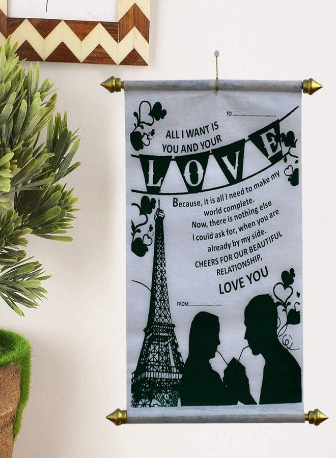 Natali Traders Love Scroll Card For Boyfriend-Girlfriend-Valentine Gift For Husband-Wife - Image 2