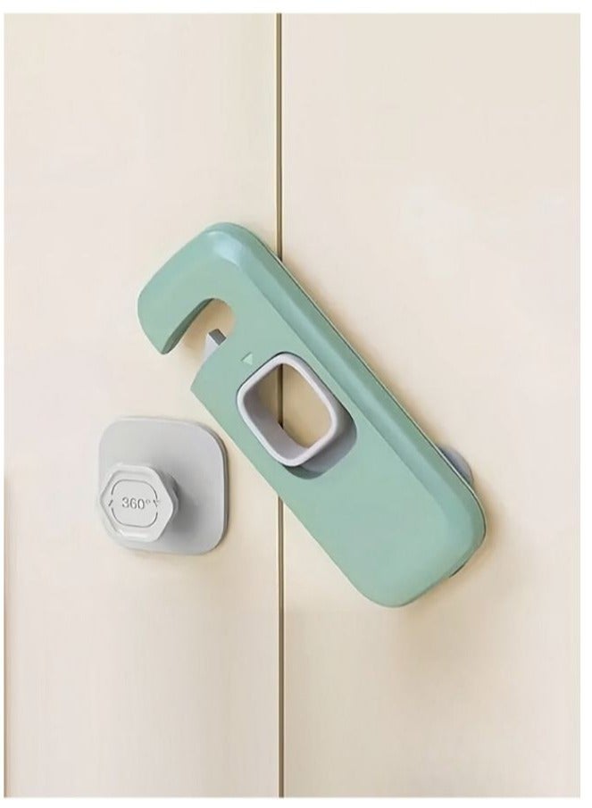 5 Pcs Baby Safety Cabinet Lock Security Protection Home Refrigerator Safety Buckle Child Anti Pinch Hand Drawer Door Locks - Image 1