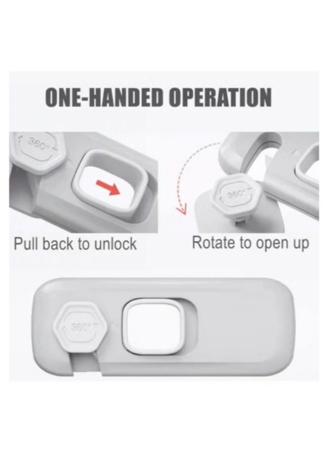 5 Pcs Baby Safety Cabinet Lock Security Protection Home Refrigerator Safety Buckle Child Anti Pinch Hand Drawer Door Locks - Image 2