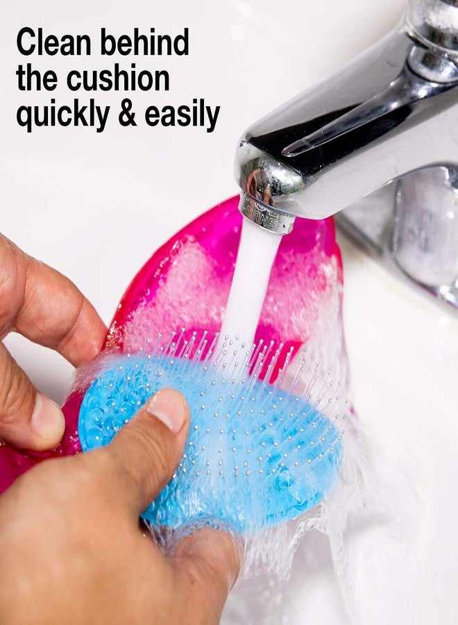 Olivia Garden OG Brush Styler, To Smooth and add Shine, All hair Types, removable cushion for easy cleaning, scalp hugging for scalp massage, gentle, for women, men and children, Black - Image 4