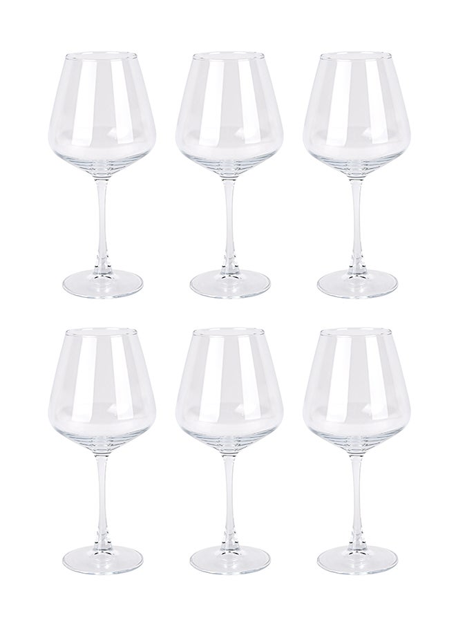 Ollieroo Wine Glasses Set of 6, 440ml Wine Glass with Stem, Perfect for Home, Restaurant, Dishwasher Safe, Lead-free, Clear, Durable Glassware - Image 3