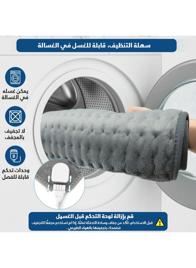 ريلاكس سمارت وسادة تدفئة مع حزام - وسادة تدفئة كهربائية سريعة لآلام الظهر والتشنجات، 9 إعدادات للحرارة، 4 خيارات للمؤقت، إيقاف تلقائي، تصميم ناعم ومريح - Image 5