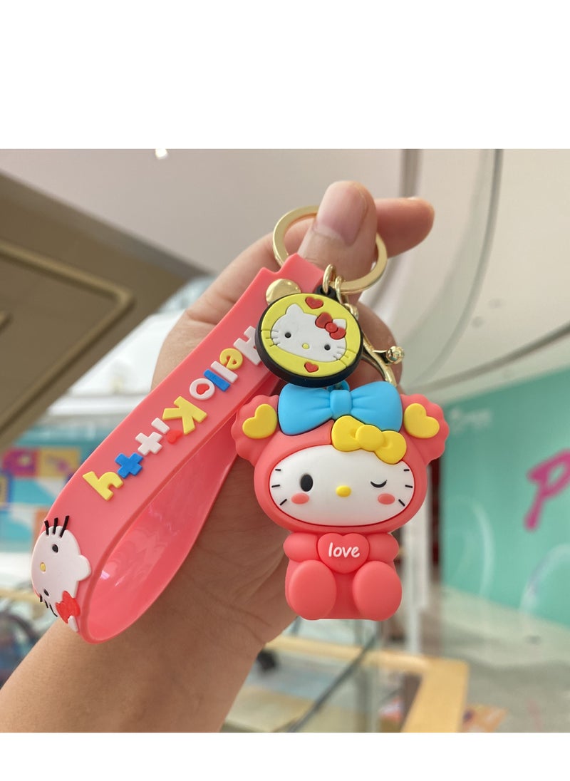 Sanrio Sanrio Hellokitty Q-version Blue Bow Keychain  - Image 1